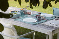 Set de table en coton 100% recyclé vert menthe