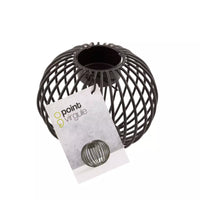 Wire theelichthouder zwart ø 10.5cm