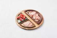 Sharing set met serveerplank uit acacia met magneten en 3 schaaltjes FSC®