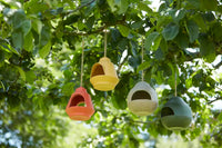 Mangeoire à oiseaux en fibre de bambou naturel