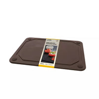 Wood fiber cutting board with juice groove black 29.8x23.5cm FSC®