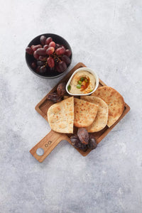 Hamburgerplank uit acaciahout vierkant 21cm FSC®