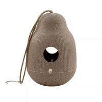 Vogelhuisje uit bamboevezel naturel