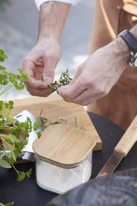 Voorraadpot met bamboe deksel 600ml