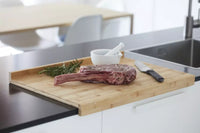 Aanrechtplank met sapgeul uit bamboe 60x40x4cm FSC®