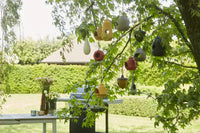 Nichoir en fibre de bambou gland ocre