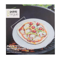 Pizzasteen met houder ø 34cm