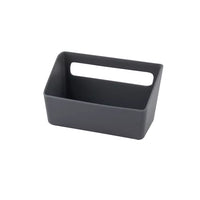 Sink organizer in bamboo fiber dark grey