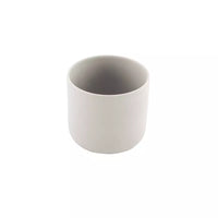 Ceramic high candle holder/flowerpot light grey
