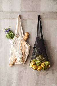 Filet à provision parisien à longues anses noir