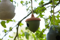 Nichoir en fibre de bambou gland vert