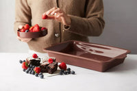 Taartvorm Vintage Maroon 34x24x6cm