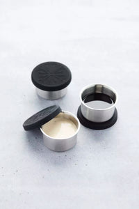 Set de 3 boîtes de conservation avec couvercle  noir 60ml