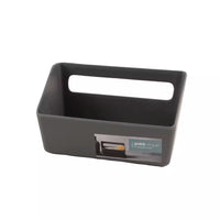 Sink organizer in bamboo fiber dark grey