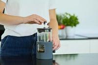 Cast iron and borosilicate glass French press 750ml Misty Grey