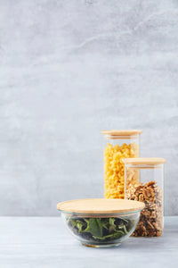 Storage jar with bamboo lid 1.4L