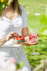 Sharing set met 2 aperitiefplankjes uit acacia en 2 schaaltjes FSC®