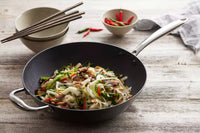 Pan-à-moi wok en fonte avec revêtement excalibur ø 30cm