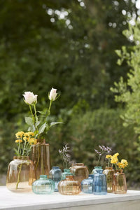 Mini-vase jaune, vert ou gris Ø 8cm H 8cm