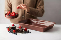 Taartvorm Vintage Maroon 34x24x6cm