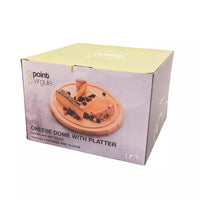 Kaasplank uit bamboe met glazen stolp ø 30cm FSC®