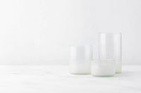 Set de 4 verres en verre upcyclé transparent 400ml