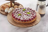 Plat à tarte sur pied en acacia ø 28cm FSC®