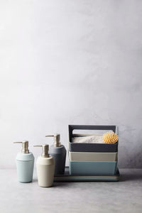 Plateau en fibre de bambou bleu brouillard