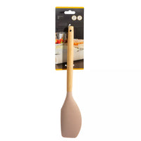 Silicone spatula with bamboo handle old rose