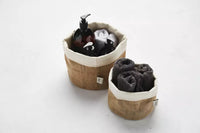 Bread basket from hessian and fabric 20x20cm