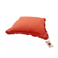 Sierkussen uit 100% gerecycleerd katoen terracotta