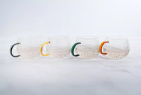 Set van 4 tassen met gekleurd handvat 400ml