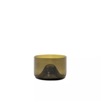 Set van 4 serveerkommen uit upcycled glas olijfgroen 100ml