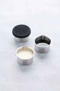 Set de 3 boîtes de conservation avec couvercle  noir 60ml