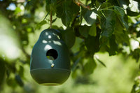 Vogelhuisje uit bamboevezel jagersgroen