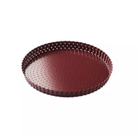 Fluted tart pan with removable base made of non-stick carbon steel ø20cm