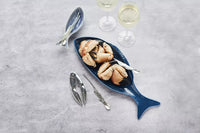 5-delige set van kreeftenvorkjes en kreeftentang