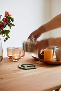 Sous-plat 3D cube vert