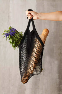 Filet à provision parisien à longues anses noir