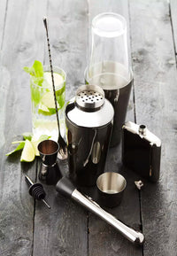 Pilon à cocktail noir métallique