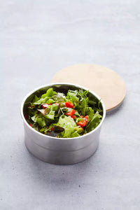 Ronde lunchbox met deksel uit bamboe 850ml