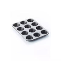 Baking mould with non-stick coating for 12 muffins
