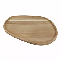 Acacia wood serving plate 30x29.5x1.8cm