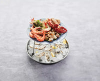 Houder voor zeevruchtenschaal mat zwart