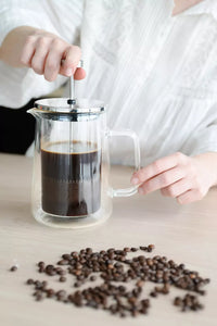French press in double walled borosilicate glass 600ml
