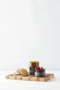 Set van 4 serveerkommen uit upcycled glas roodbruin 100ml