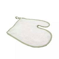 Gant en fibre de bambou blanc 20x23cm