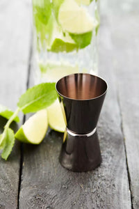 Cocktailmaatje metallic zwart 30/50ml