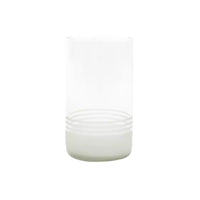 Set de 4 verres en verre upcyclé transparent 400ml