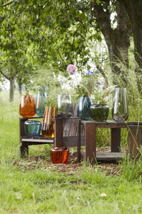 Vase blue Ø 20cm H 18cm